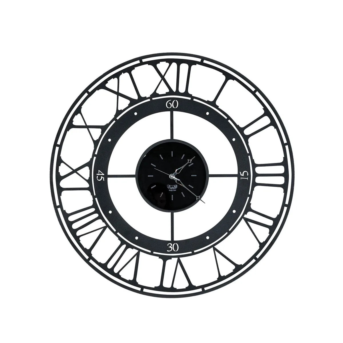 Arti & Mestieri Orologio Koros 70 design parete numeri romani grigio antracite