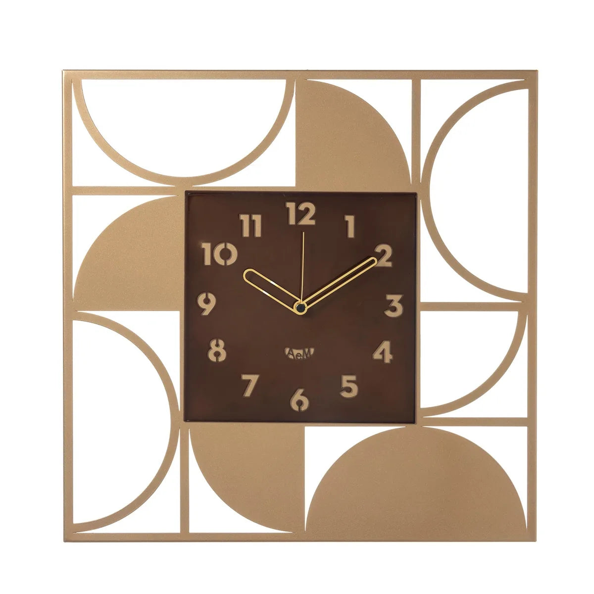 Arti & Mestieri Orologio da parete Glam ferro caramello oro laccato design italiano