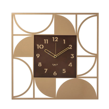 Arti & Mestieri Orologio da parete Glam ferro caramello oro laccato design italiano