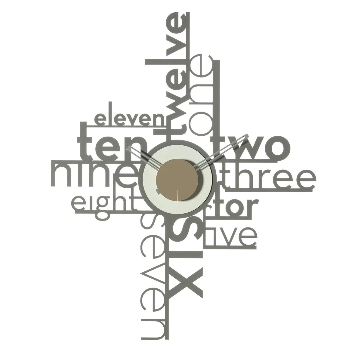 Arti & Mestieri Orologio Da Parete Lettering con design particolare e scritta creativa