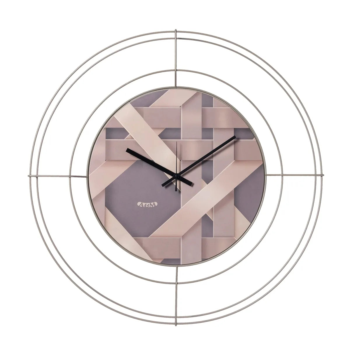 Arti & Mestieri orologio da parete Nudo piccolo Intreccio ferro bianco intreccio
