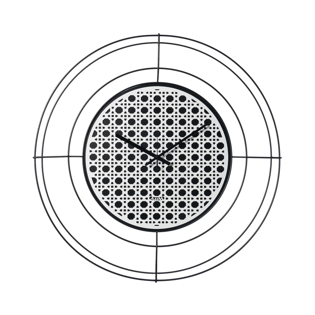 Arti & Mestieri orologio da parete design Nudo piccolo Vienna 50 cm nero oro laccato