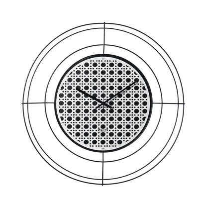 Arti & Mestieri orologio da parete design Nudo piccolo Vienna 50 cm nero oro laccato