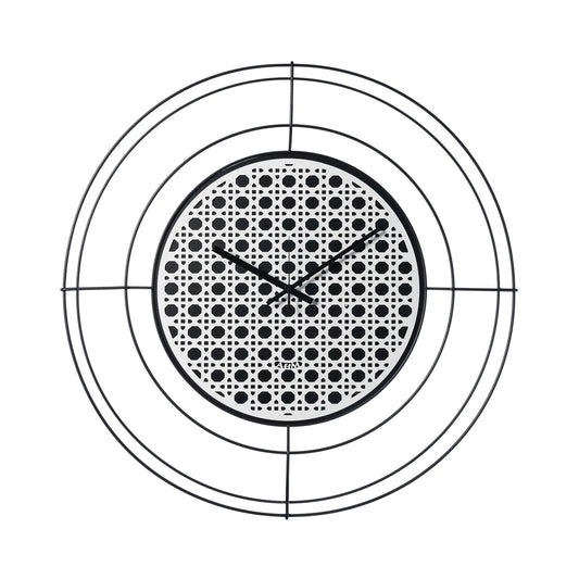 Arti & Mestieri orologio da parete design Nudo piccolo Vienna 50 cm nero oro laccato