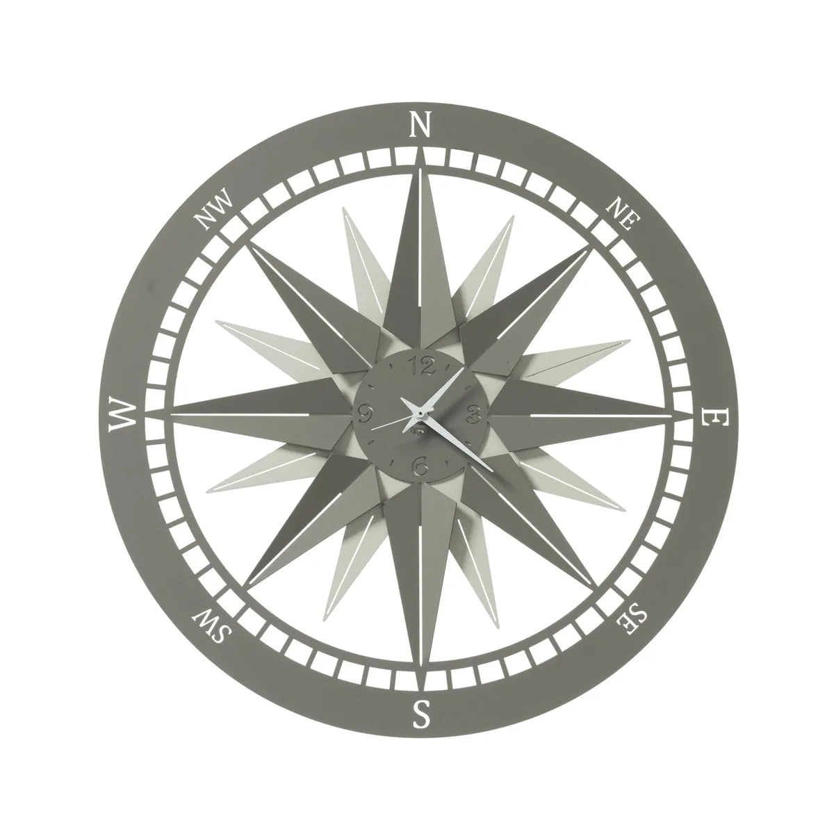 Arti & Mestieri Orologio da parete Bussola piccolo, design nautico con quadrante bussola, diametro 45 cm