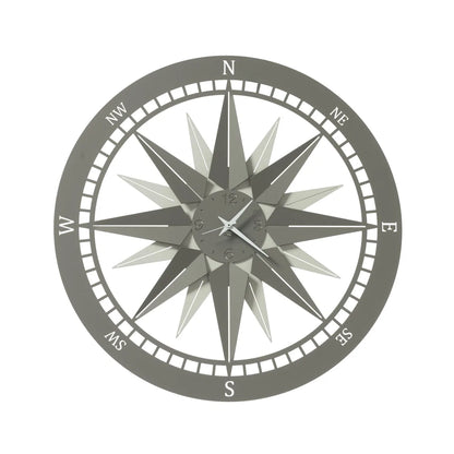 Arti & Mestieri Orologio da parete Bussola piccolo, design nautico con quadrante bussola, diametro 45 cm