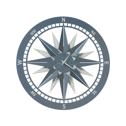 Arti & Mestieri Orologio da parete Bussola piccolo, design nautico con quadrante bussola, diametro 45 cm