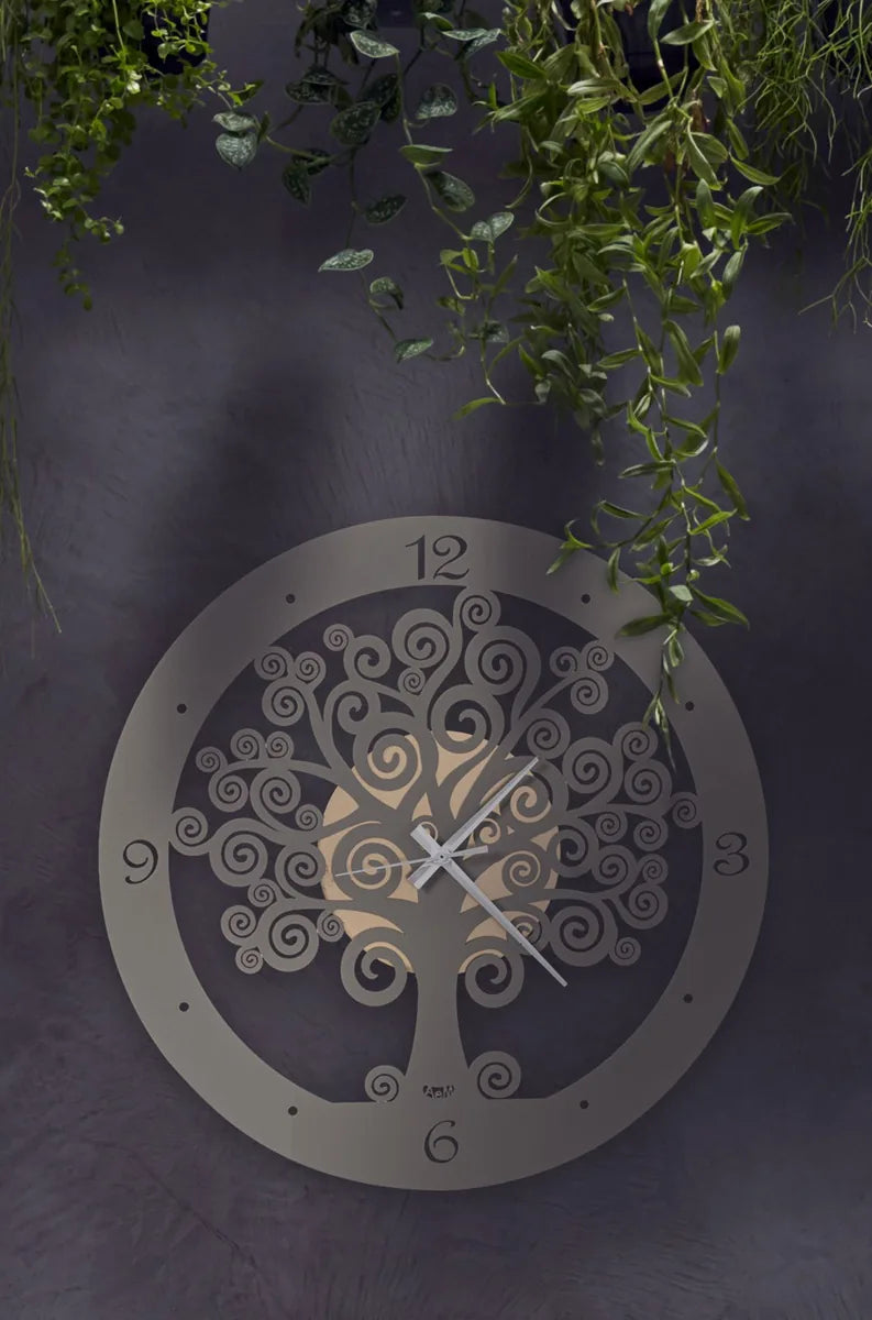 Arti & Mestieri orologio da parete Albero della Vita grande diametro 55 cm design italiano