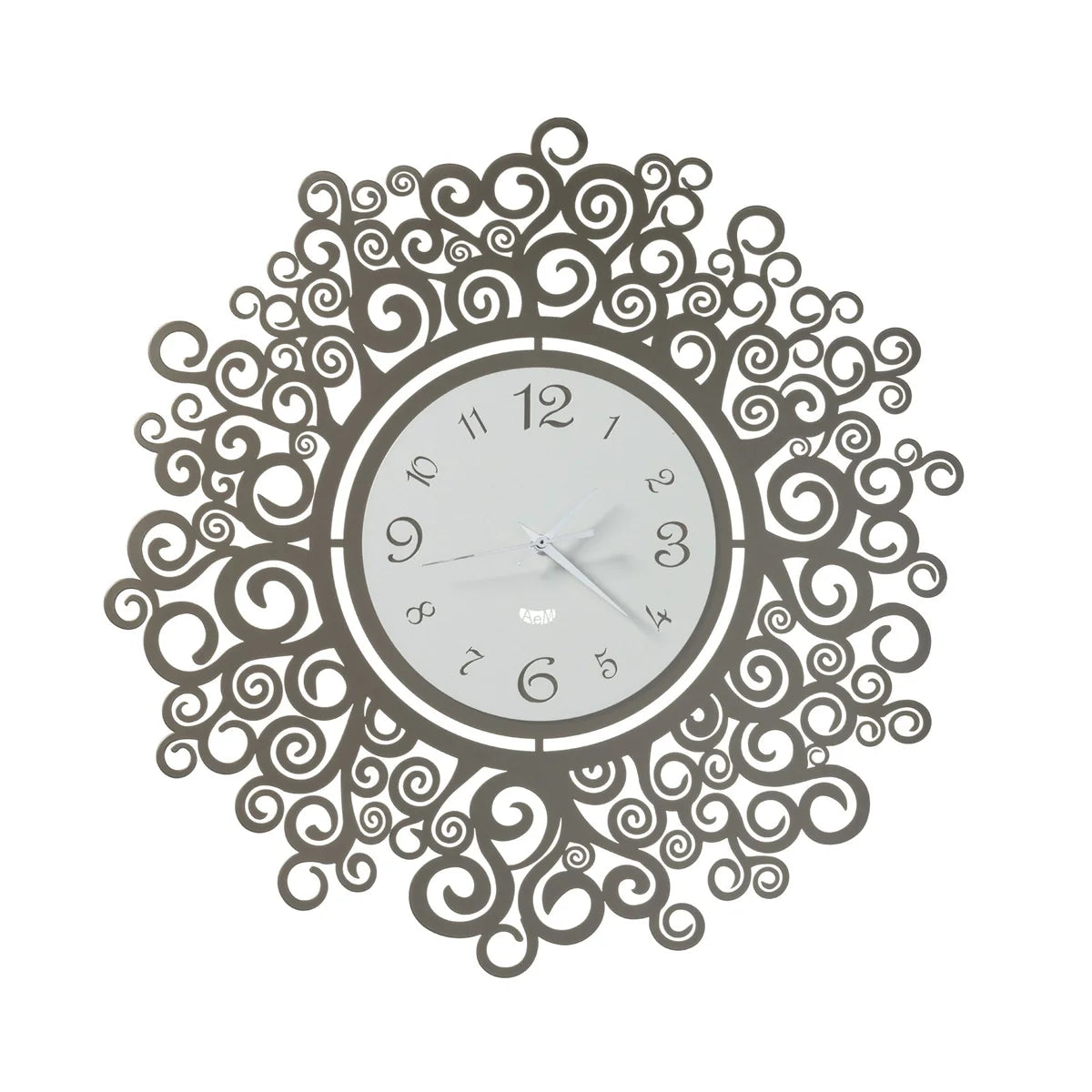 Arti & Mestieri orologio da parete design Fonte della Vita con Albero della Vita, metallo, finitura naturale