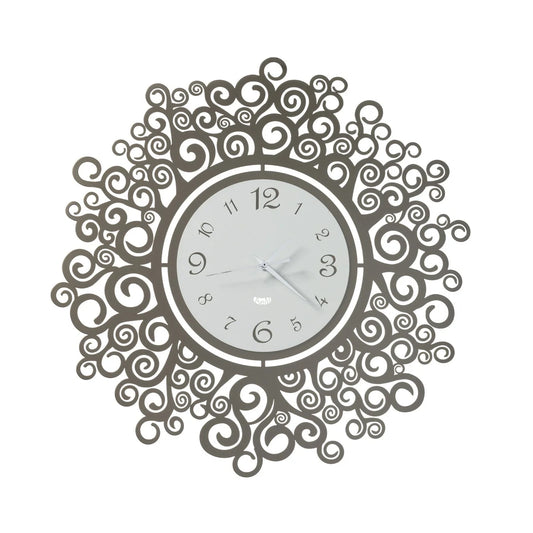 Arti & Mestieri orologio da parete design Fonte della Vita con Albero della Vita, metallo, finitura naturale