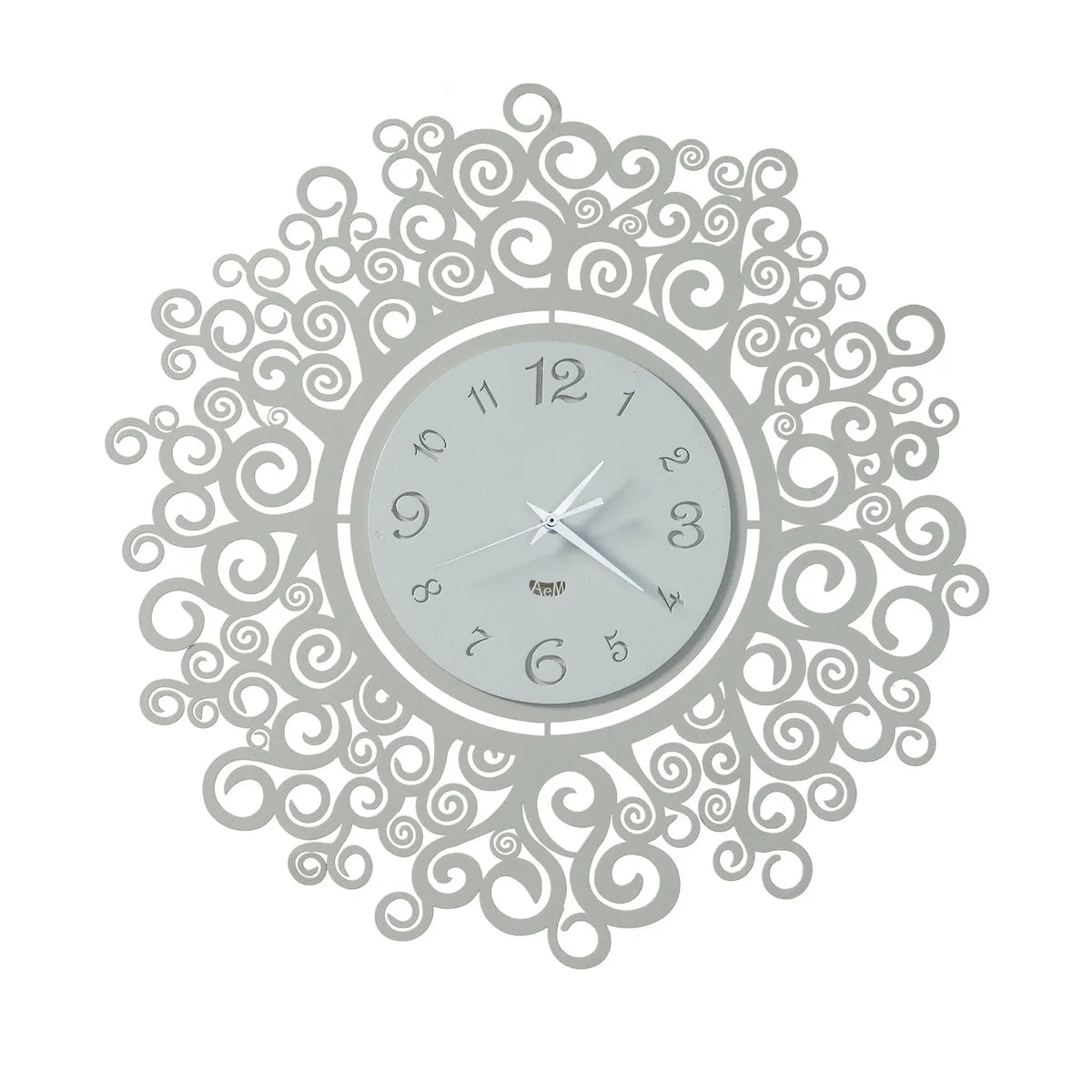 Arti & Mestieri orologio da parete design Fonte della Vita con Albero della Vita, metallo, finitura naturale