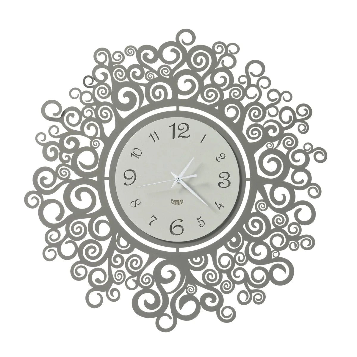 Arti & Mestieri orologio da parete design Fonte della Vita con Albero della Vita, metallo, finitura naturale