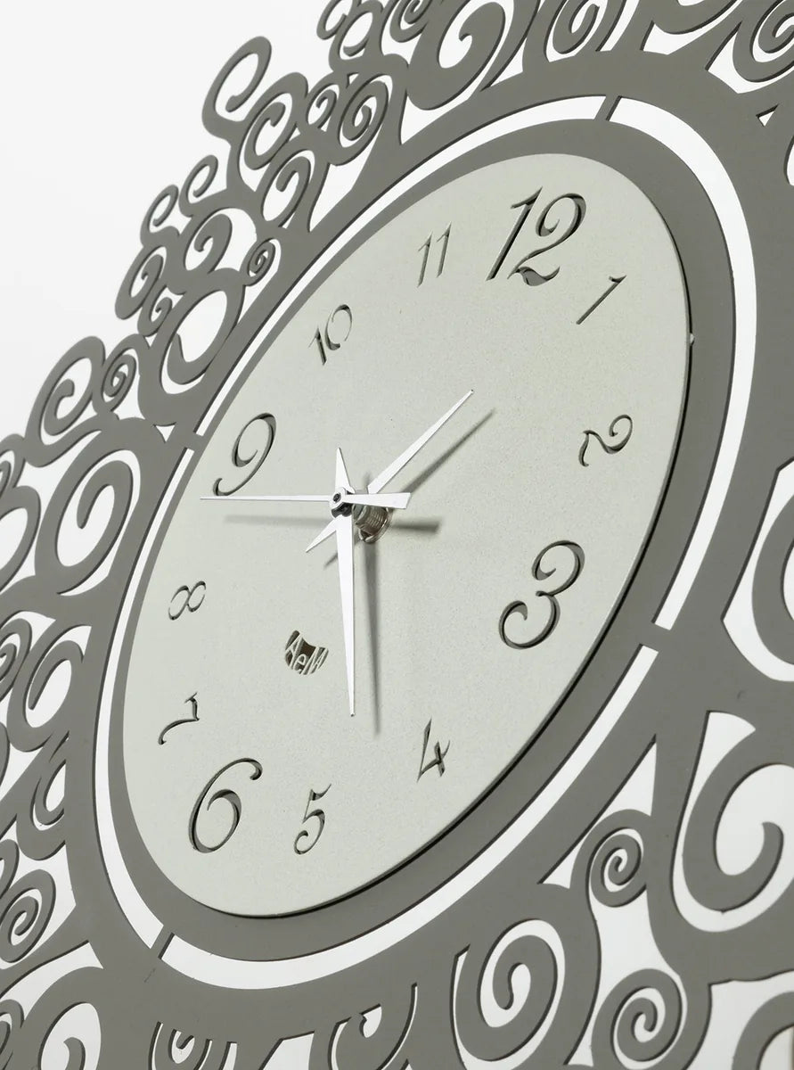 Arti & Mestieri orologio da parete design Fonte della Vita con Albero della Vita, metallo, finitura naturale