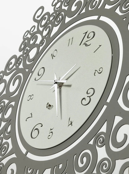 Arti & Mestieri orologio da parete design Fonte della Vita con Albero della Vita, metallo, finitura naturale
