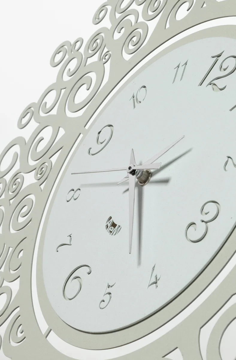 Arti & Mestieri orologio da parete design Fonte della Vita con Albero della Vita, metallo, finitura naturale