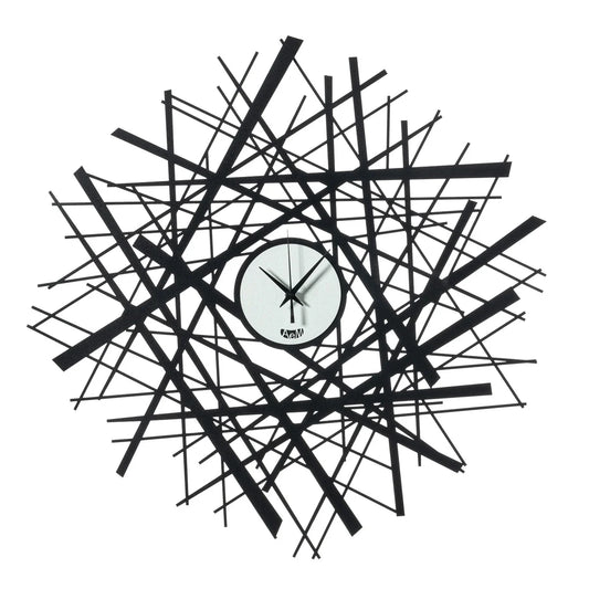 Arti & Mestieri Orologio Shanghai da parete design orientale con linee intrecciate