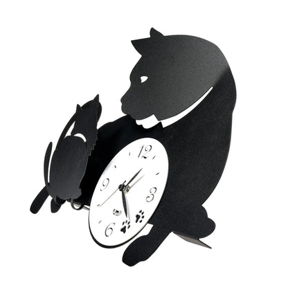Arti & Mestieri orologio da parete Mamma Gatta design italiano