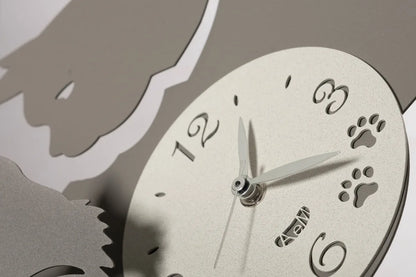 Arti & Mestieri orologio da parete Mamma Gatta design italiano