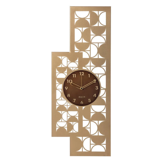 Arti & Mestieri Orologio di design da parete Vogue ferro oro laccato caramello industrial 90 cm