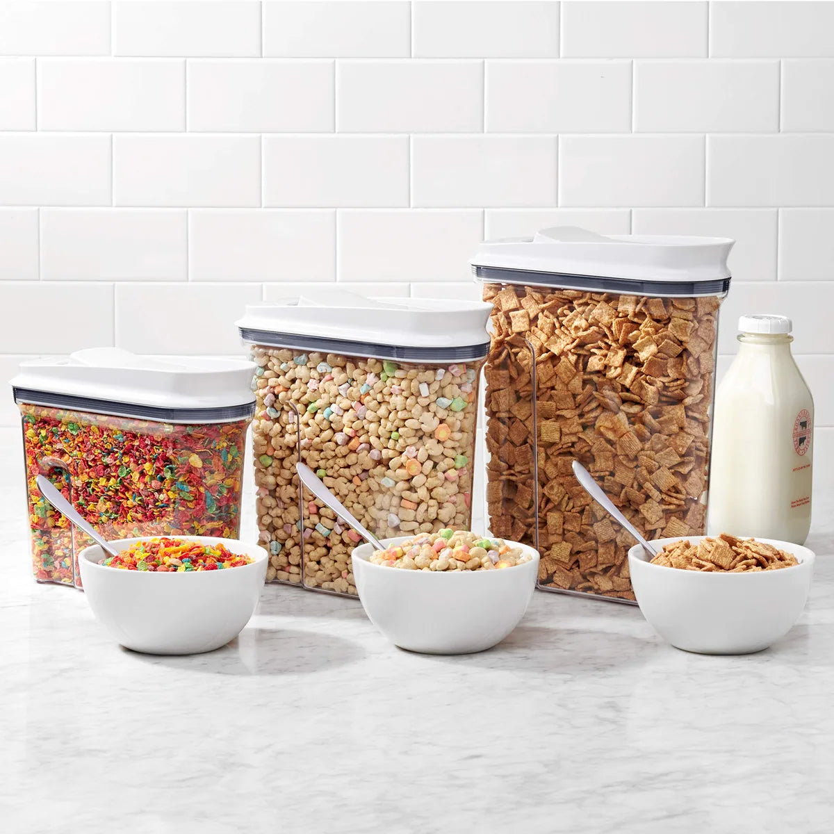OXO Contenitore Alimentare Ermetico in plastica trasparente con coperchio a pressione