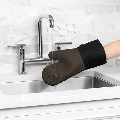 OXO Guanto da Forno in Silicone con motivo a rombi antiscivolo, 33 cm