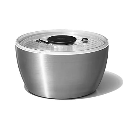 OXO centrifuga per insalata acciaio inox con base antiscivolo