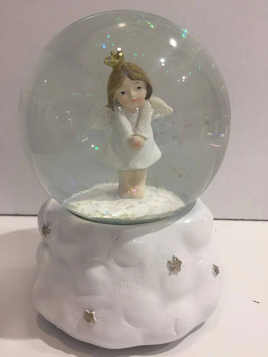 Mascagni Palla di Neve Musicale 11cm Natale - decorazione festiva con effetto neve