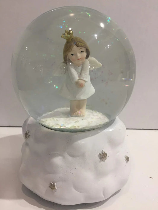 Mascagni Palla di Neve Musicale 11cm Natale - decorazione festiva con effetto neve