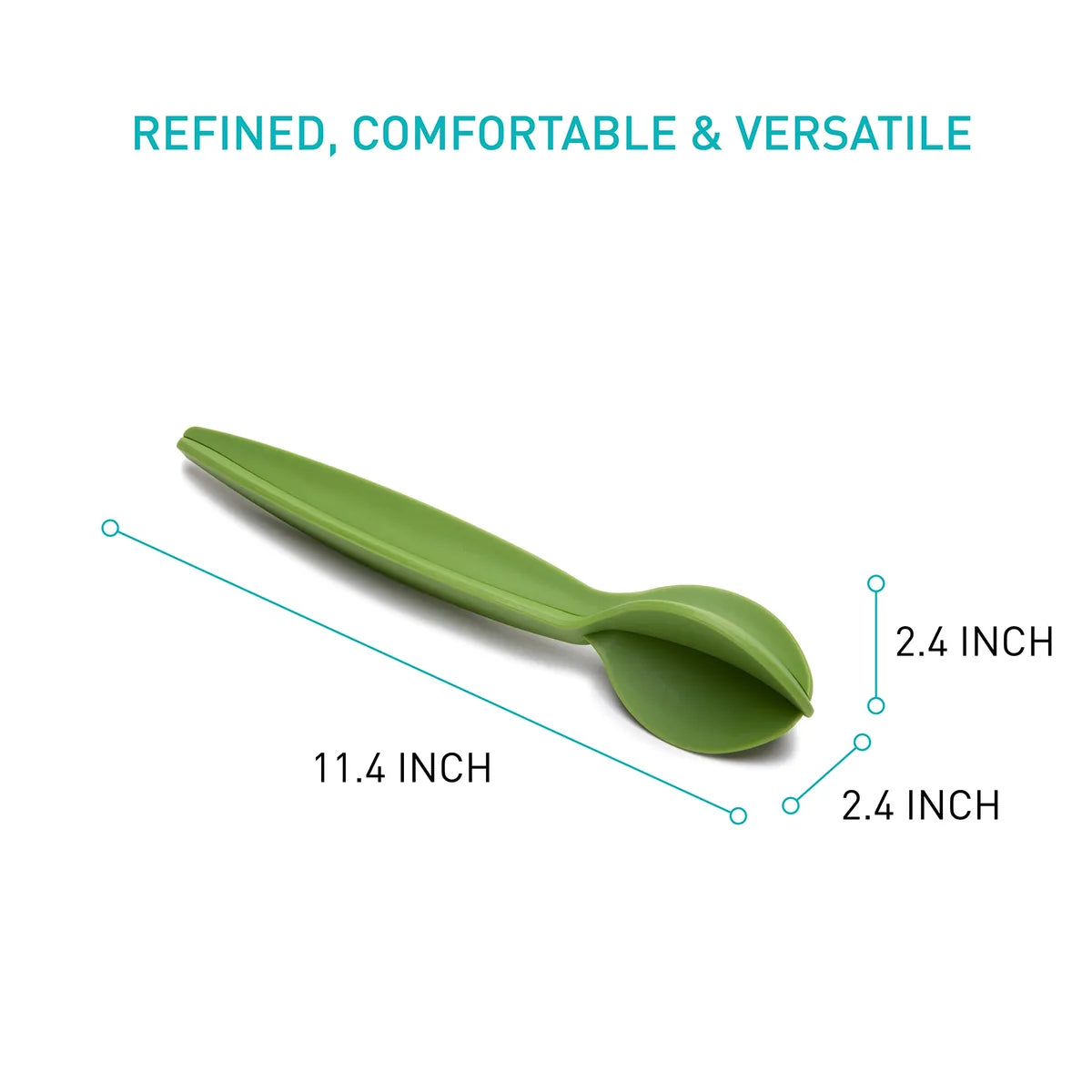 Peleg Design posate insalata 2 in 1 acciaio colore verde - spremiagrumi da cucina