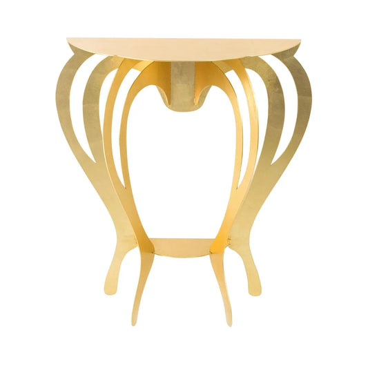 Arti & Mestieri Consolle di Design Ballerina con gambe sinuose e finitura elegante