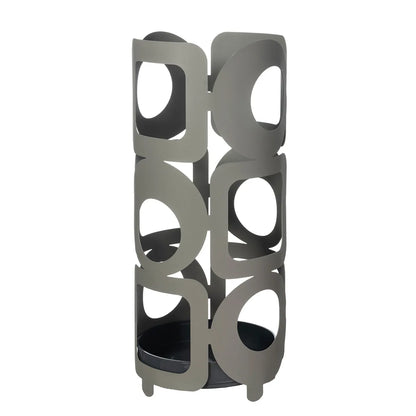 Arti & Mestieri Portaombrelli Moderno Bubbles in ferro - Disponibile in Sabbia, Bianco Marmo e Fango