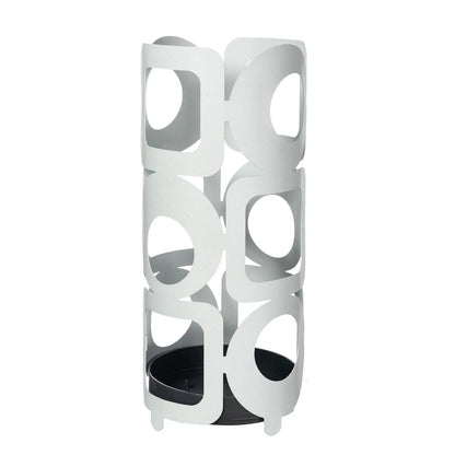 Arti & Mestieri Portaombrelli Moderno Bubbles in ferro - Disponibile in Sabbia, Bianco Marmo e Fango
