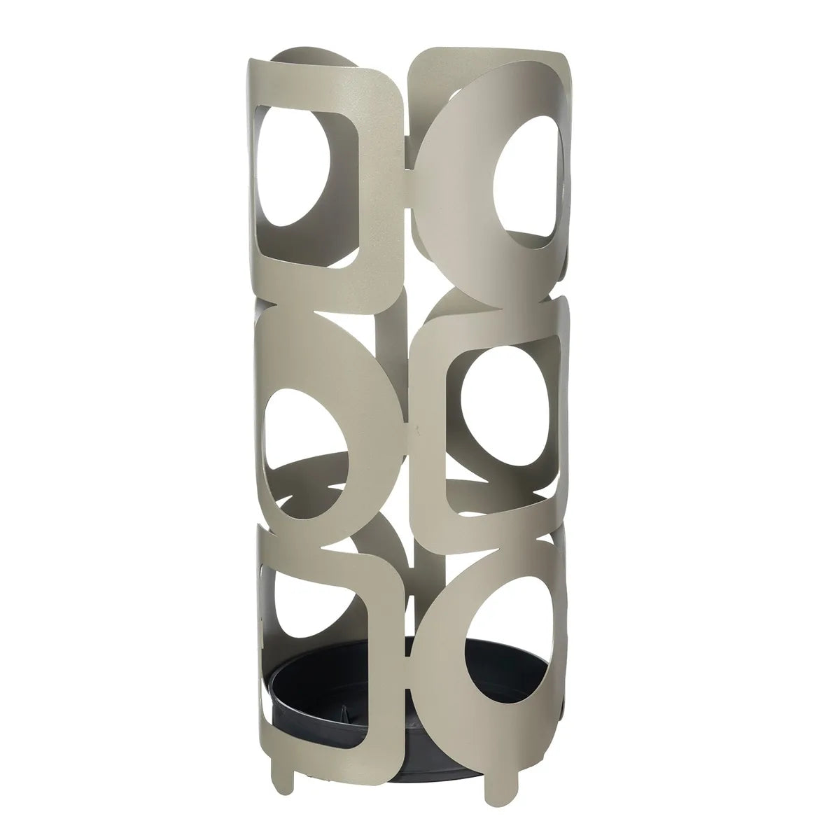 Arti & Mestieri Portaombrelli Moderno Bubbles in ferro - Disponibile in Sabbia, Bianco Marmo e Fango