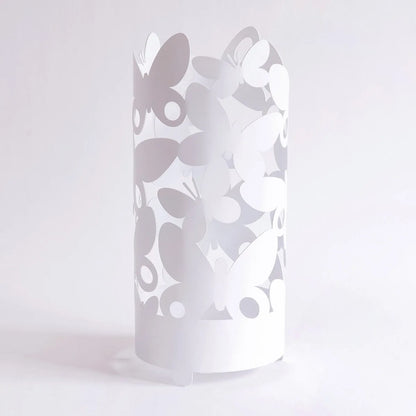 Arti & Mestieri portaombrelli design Butterfly ferro con farfalle decorative, disponibile in Beige e Bianco