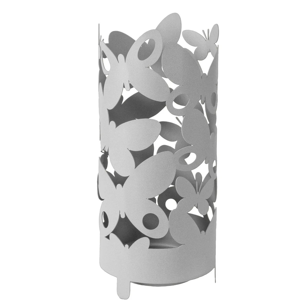 Arti & Mestieri portaombrelli design Butterfly ferro con farfalle decorative, disponibile in Beige e Bianco