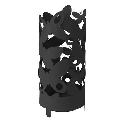 Arti & Mestieri portaombrelli design Butterfly ferro con farfalle decorative, disponibile in Beige e Bianco