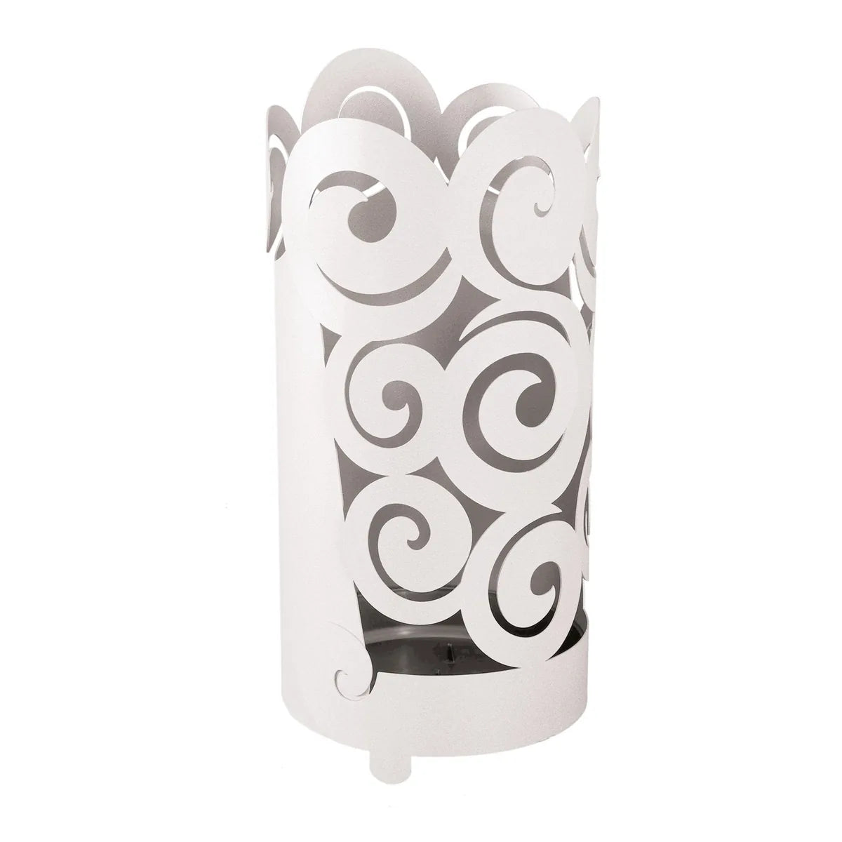Arti & Mestieri Portaombrelli Riccioli metallo design italiano Beige Bianco Nero