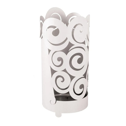 Arti & Mestieri Portaombrelli Riccioli metallo design italiano Beige Bianco Nero