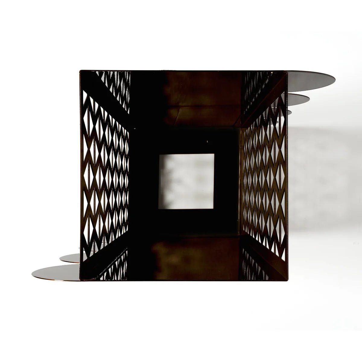 Arti & Mestieri Portaombrelli Piper design geometrico traforato con semicerchi