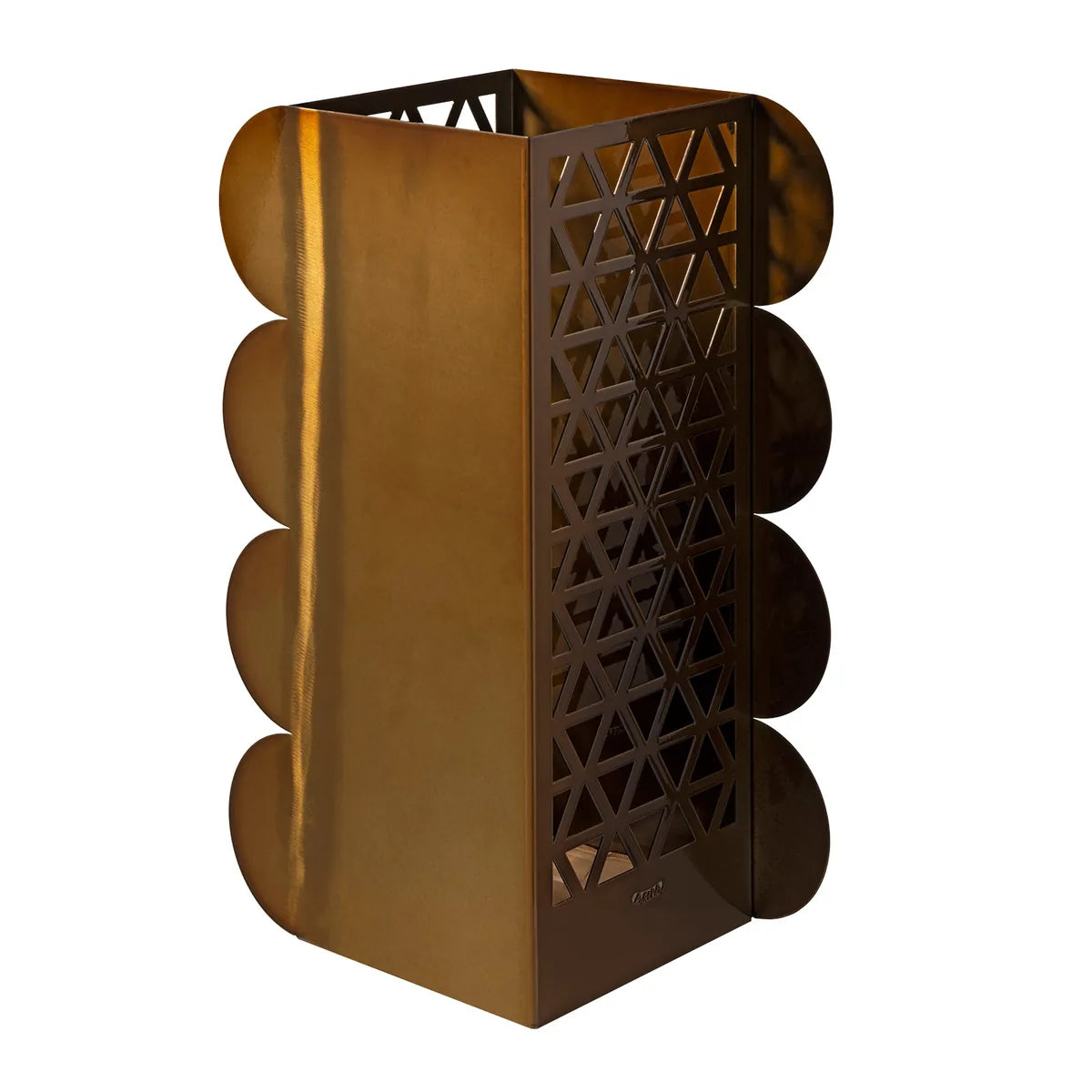 Arti & Mestieri Portaombrelli Piper design geometrico traforato con semicerchi