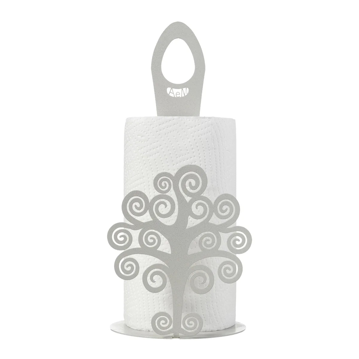 Arti & Mestieri Porta Rotoli Cucina Albero della Vita in ferro Beige Bianco Avorio