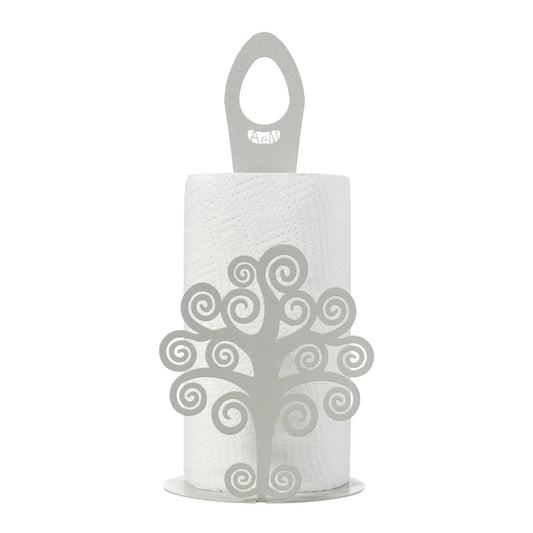 Arti & Mestieri Porta Rotoli Cucina Albero della Vita in ferro Beige Bianco Avorio