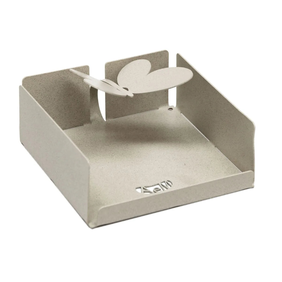 Arti & Mestieri Bomboniera Cresima Porta Salviette Butterfly ferro Avorio Beige Bianco