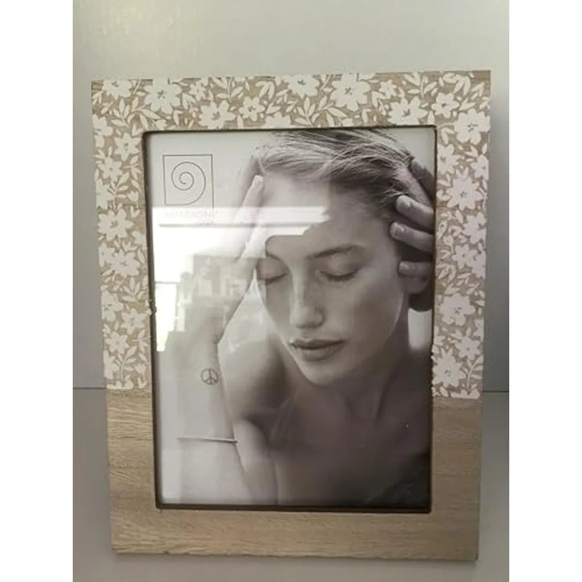 Mascagni Portafoto 13x18 legno bianco con decori - Stilmobili