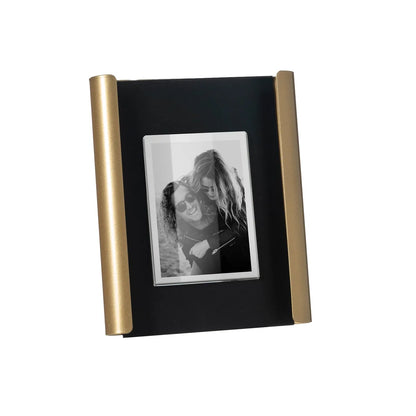 Arti & Mestieri portafoto design Angel piccolo ferro Oro laccato Nero