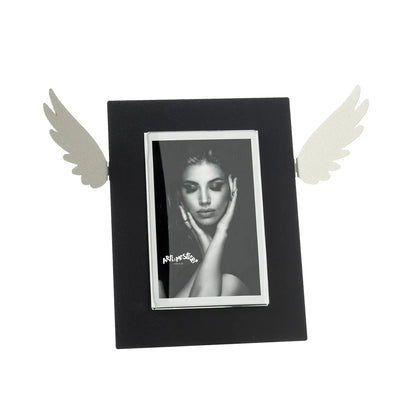 Arti & Mestieri Portafoto Icaro Piccolo design con ali stilizzate, cornice minimalista Made in Italy
