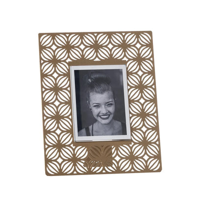 Arti & Mestieri Portafoto Ikat piccolo ferro nero con decorazioni trafo