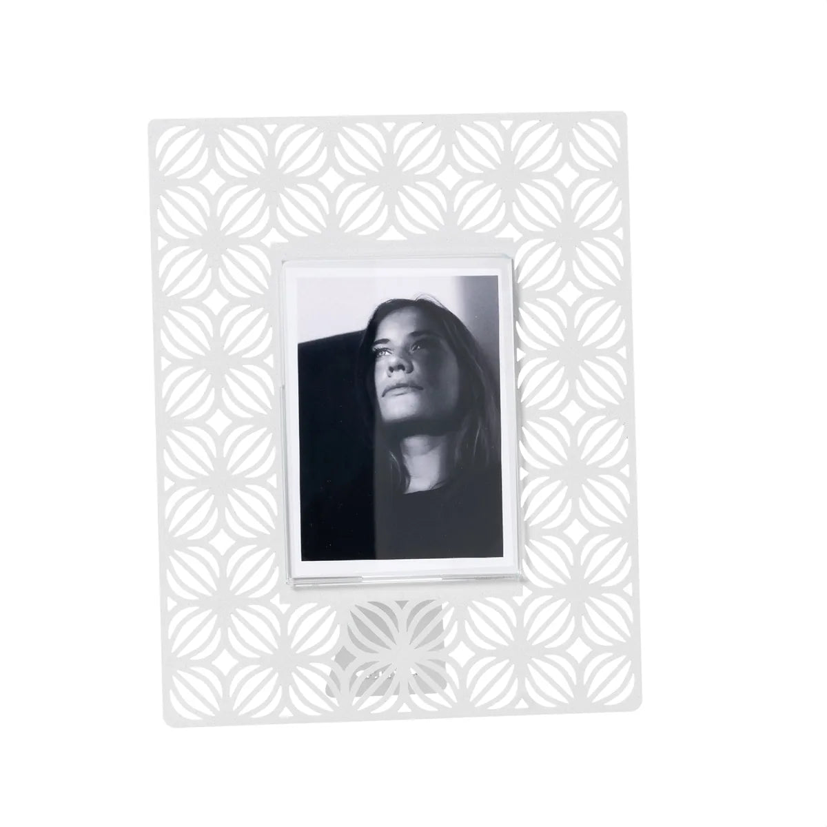 Arti & Mestieri Portafoto Ikat piccolo ferro nero con decorazioni trafo