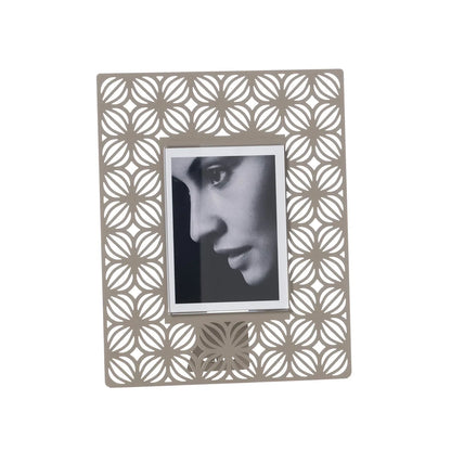 Arti & Mestieri Portafoto Ikat piccolo ferro nero con decorazioni trafo