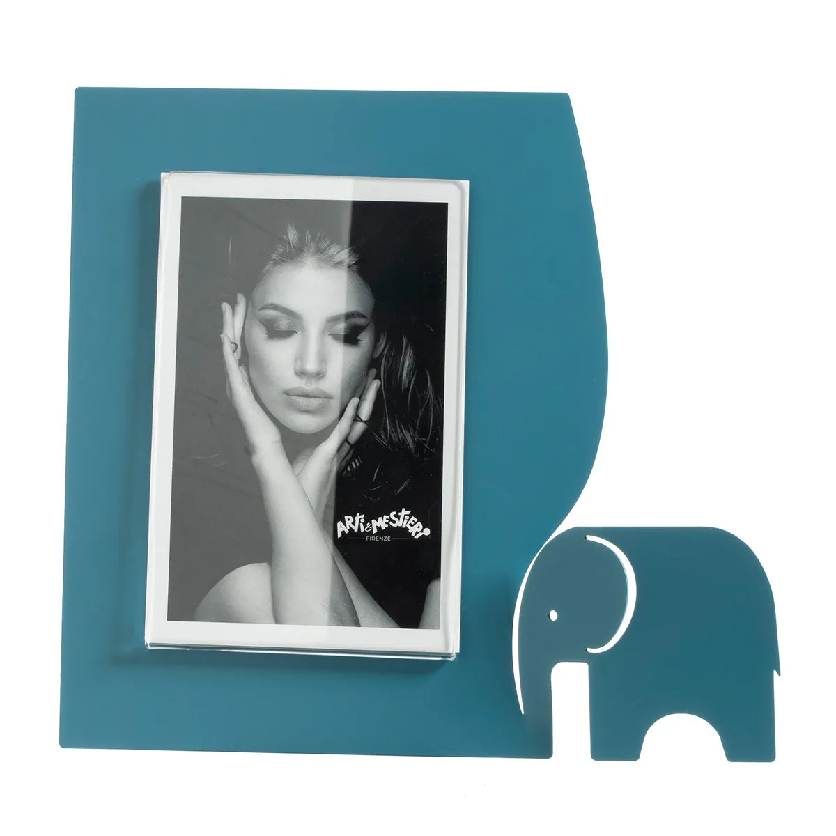 Arti & Mestieri Portafoto Elefantino Grande con sagoma elefante, cornice minimale design italiano